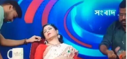 भारतमा गर्मीले समाचार पढदा पढदै न्युज एंकर बेहोस