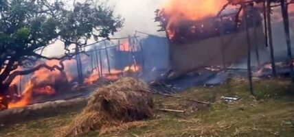 भारतीय भूमिबाट सल्केको आगोले पर्सामा लाखौँको क्षति