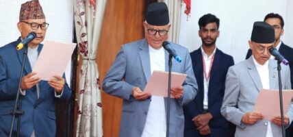 नवनियुक्त प्रदेश प्रमुखले लिए राष्ट्रपतिसँग शपथ