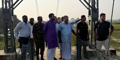 मन्त्रीले गरे बाढी प्रभावित क्षेत्रको निरीक्षण
