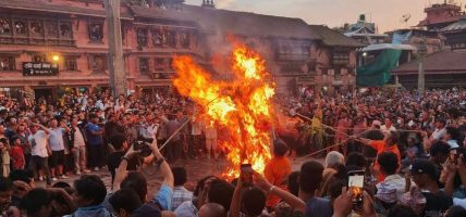 भक्तपुरमा गठामङ्गल पर्व, राक्षसको प्रतीक घण्टाकर्ण टोलटोलमा घुमाएर मारियो