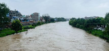 काठमाडौँको गौरीघाटमा बाढी