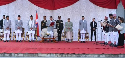 नवनियुक्त चार मन्त्रीले लिए शपथ